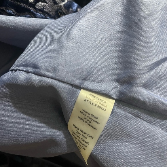 Soft Surroundings Blue Floral Jacket - Picture 6 of 8